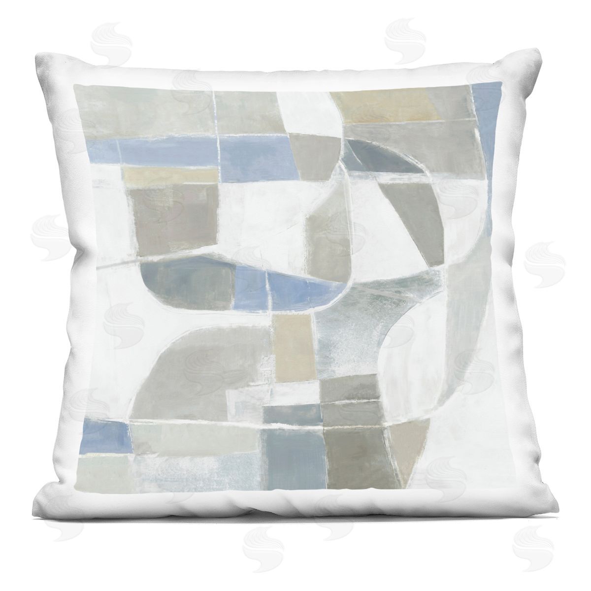 Hannah Dawson Subtle Flow Geometrics Plush Polyester Art Print Pillow