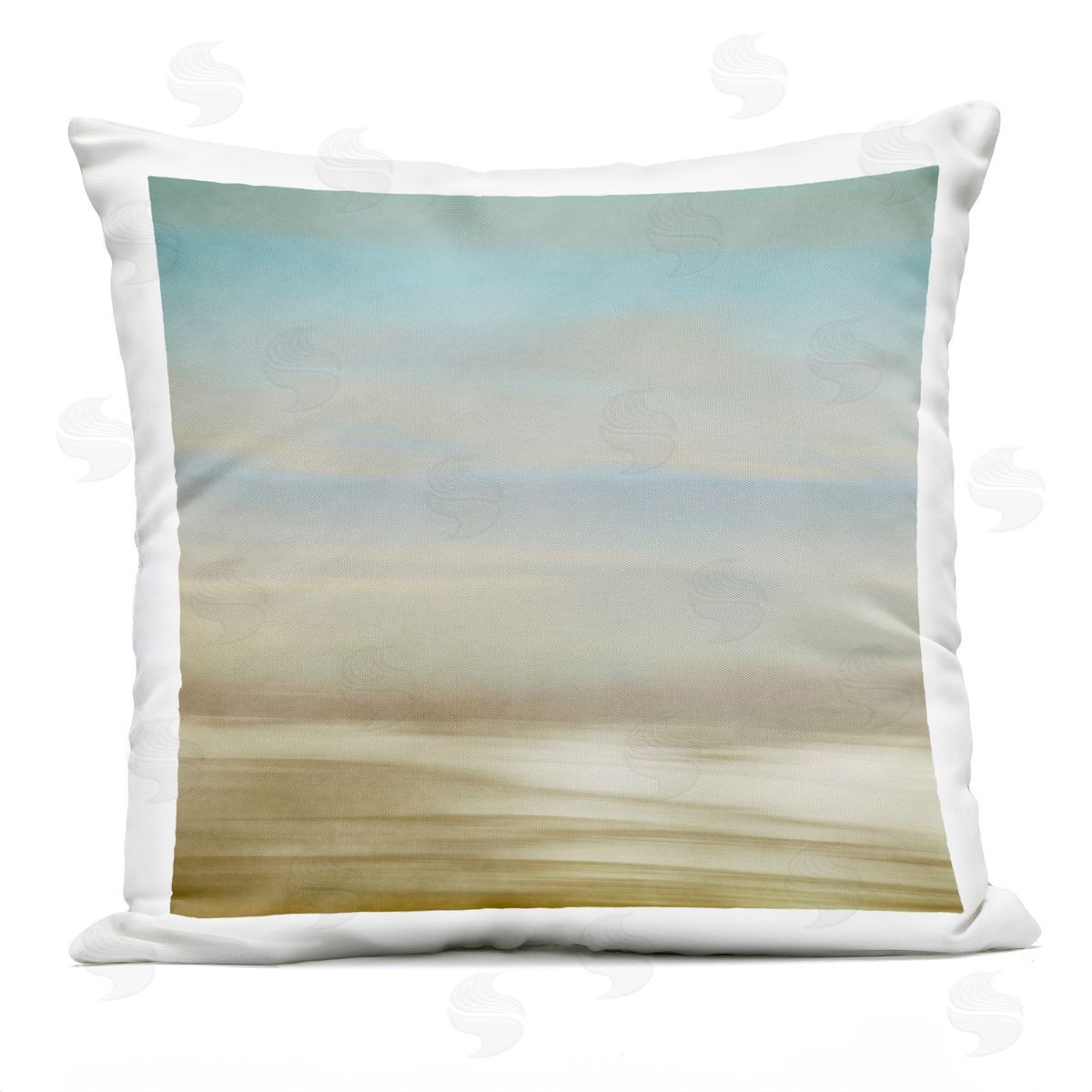 Roberta Murray Westward Foggy Horizon Plush Polyester Art Print Pillow