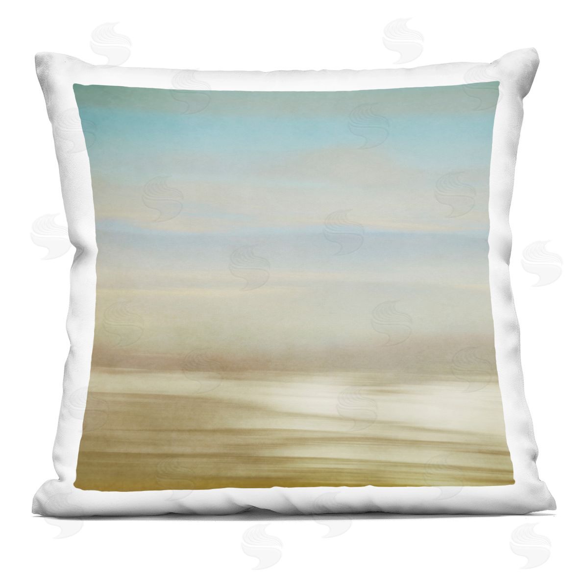 Roberta Murray Westward Foggy Horizon Plush Polyester Art Print Pillow