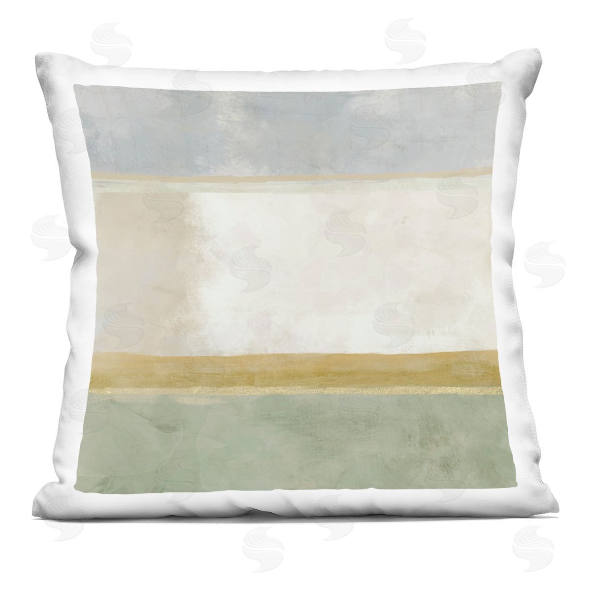 J:L Design Earthy Balanced Box Shapes Plush Polyester Art Print Pillow