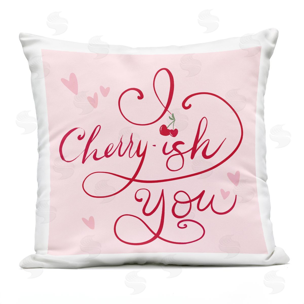 Lucille Price Cherry-ish You Pun Plush Polyester Art Print Pillow