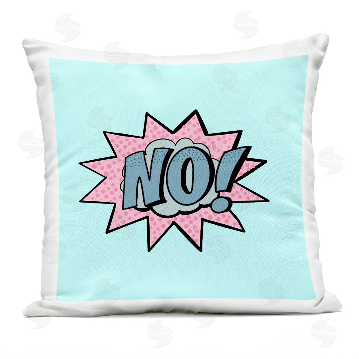 Ashley Singleton No Comic Speech Bubble Plush Polyester Art Print Pillow