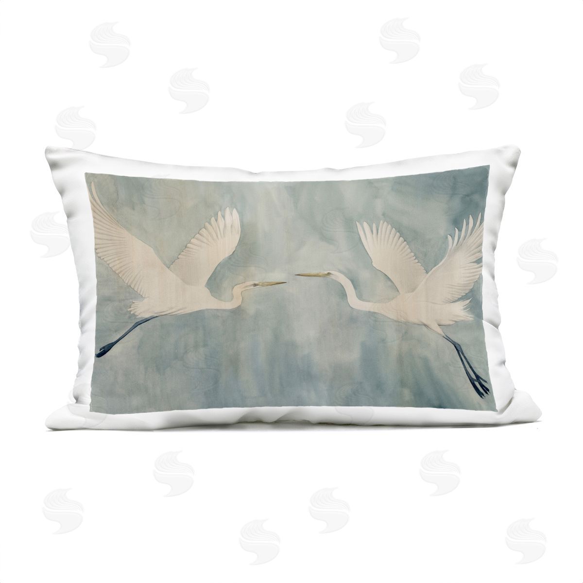 Grace Popp Twin Island Specters Plush Polyester Art Print Pillow