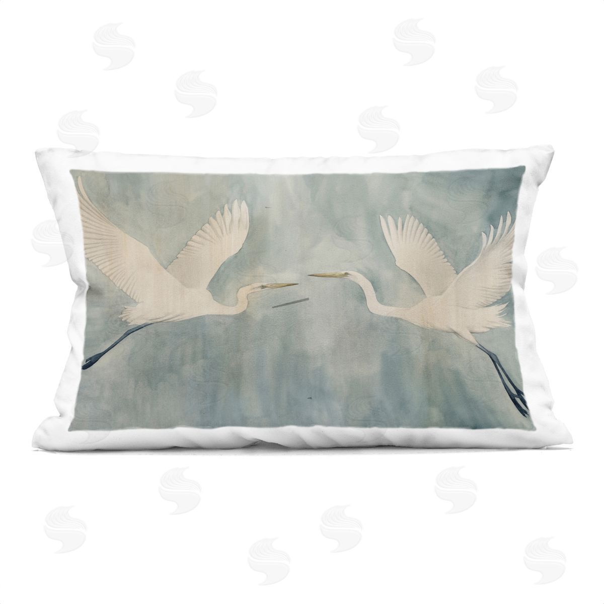 Grace Popp Twin Island Specters Plush Polyester Art Print Pillow