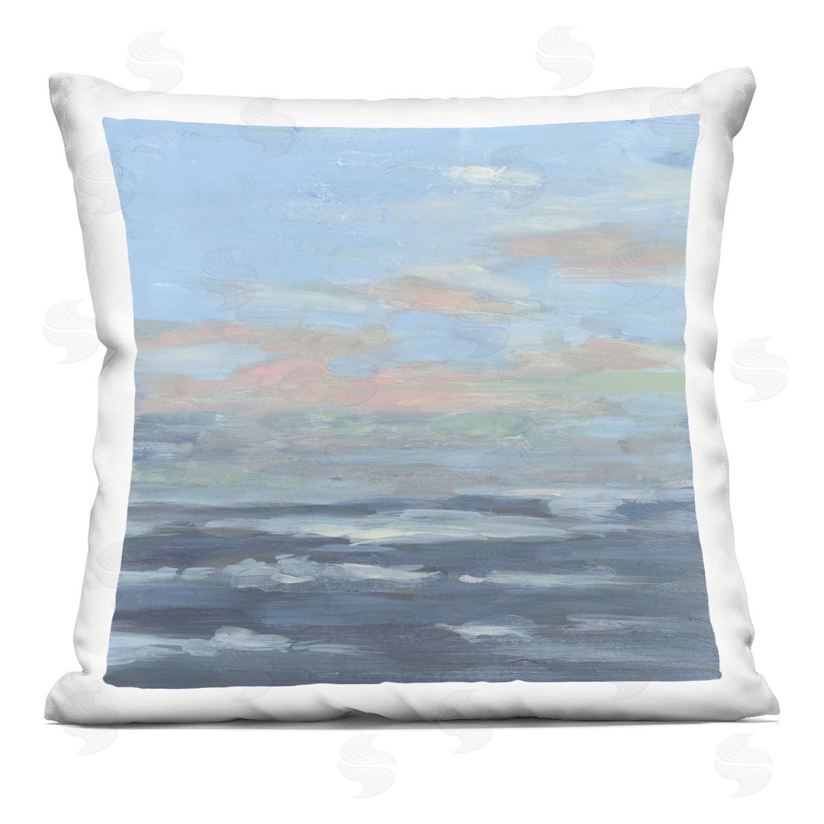 June Erica Vess Ocean Romance Expression Plush Polyester Art Print Pillow