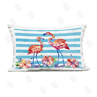Paul Brent | Brushed Flamingos & Hibiscus