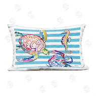 Paul Brent | Brushed Sea Life on Stripes