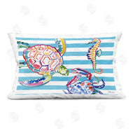 Paul Brent | Brushed Sea Life on Stripes