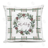 Elizabeth Tyndall | Merry Wreath on Green Plaid