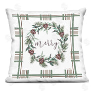 Elizabeth Tyndall | Merry Wreath on Green Plaid