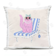 Krissy Mast | Pink Cat Lounge Chair