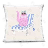 Krissy Mast | Pink Cat Lounge Chair