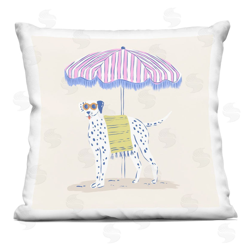 Krissy Mast | Pastel Beach Umbrella Dalmatian