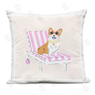Krissy Mast | Corgi in Lounge Chair