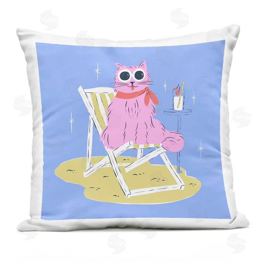 Krissy Mast | Summer Beach Chair Cat