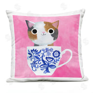 Planet Cat by Angie Rozelaar | Whimsical Teacup Kitten