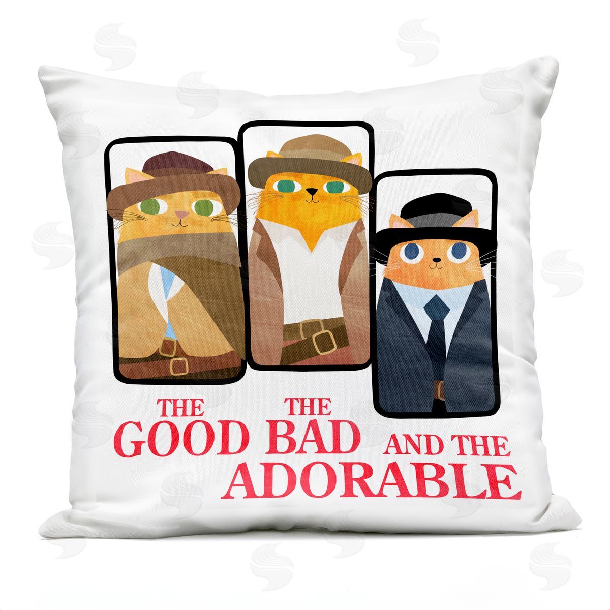 Planet Cat by Angie Rozelaar Good Bad And Adorable Cats Plush Polyester Art Print Pillow