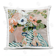 Annie Quigley | Rosy Florals with Stripes