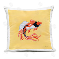 Yvette St. Amant | Colorful Koi on Yellow