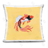 Yvette St. Amant | Colorful Koi on Yellow