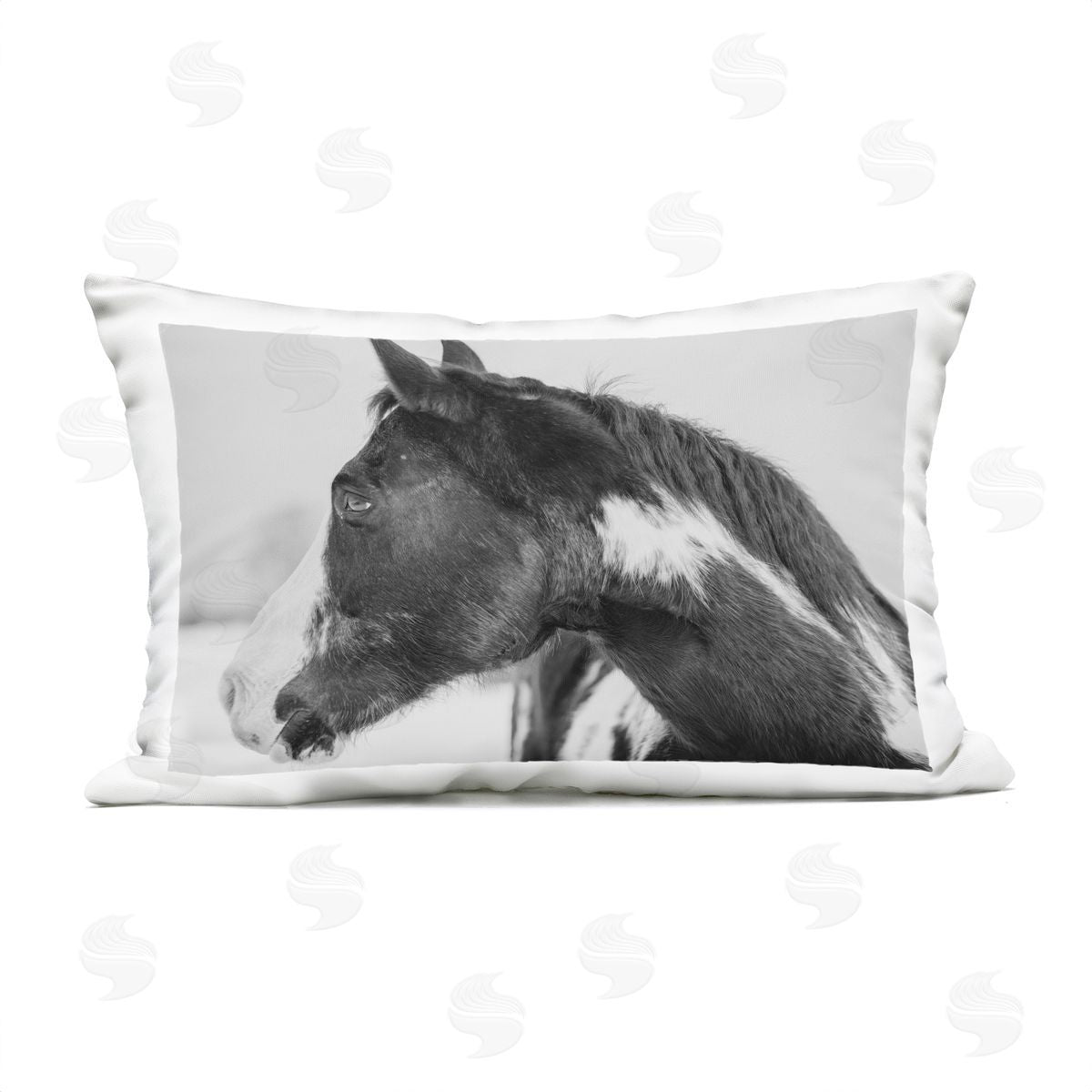 Amy Carroll Draisma Horse Looking Left Plush Polyester Art Print Pillow