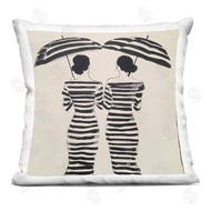 Annabelle Hall | Two Women in Rain Stripes