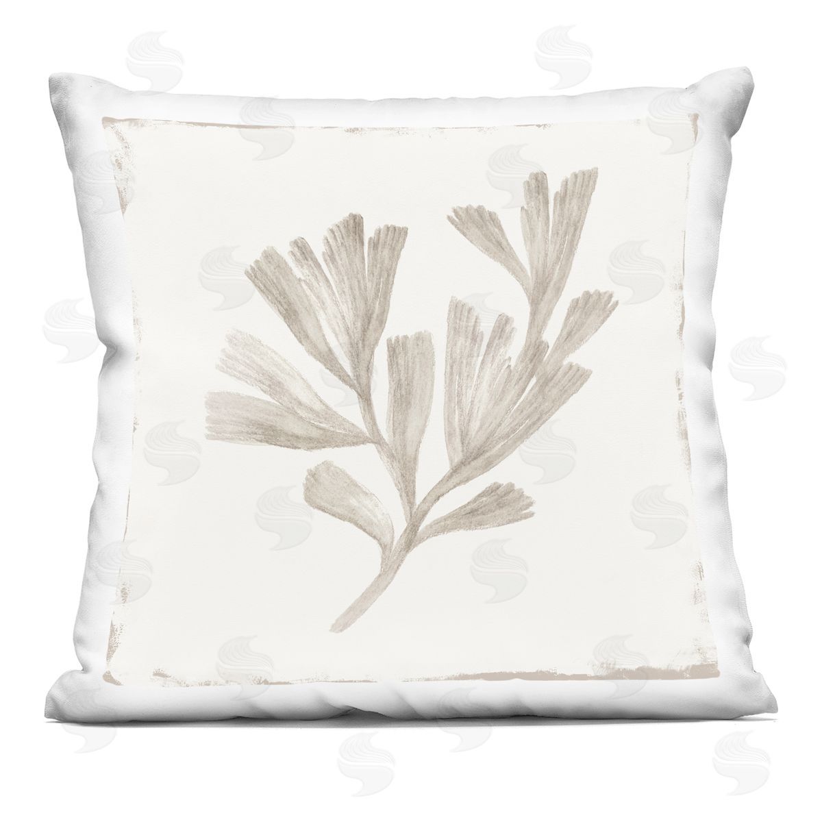 Lily K. Coral Reef Drift Plush Polyester Art Print Pillow