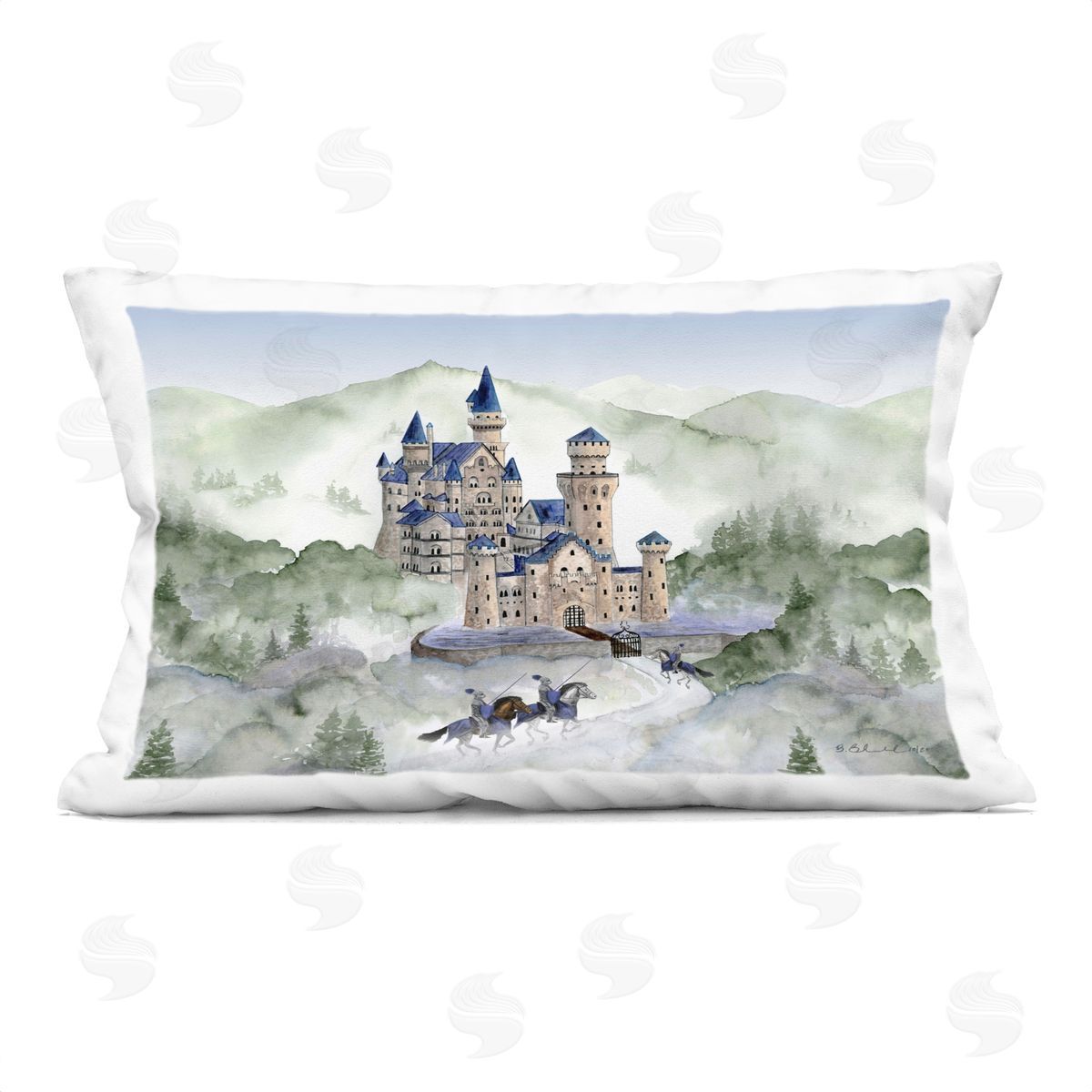 Brett Blumenthal Knights In Shining Armor Plush Polyester Art Print Pillow