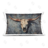 Nina Blue | Antique Distressed Cow Skull