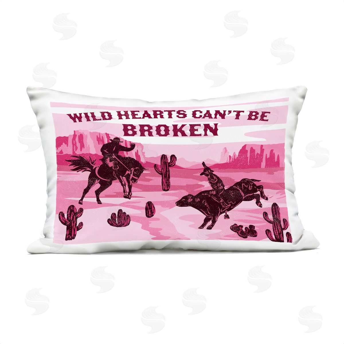 Diane Labombarbe Wild Hearts Can't Be Broken Plush Polyester Art Print Pillow