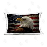 Collin Bogle | Bald Eagle over Flag