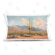 Nina Blue | Pink Desert with Daubed Clouds