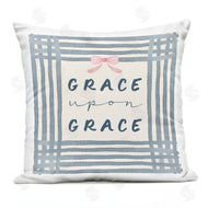 Blue Chair Blessing | Upon Grace with Pink Bow
