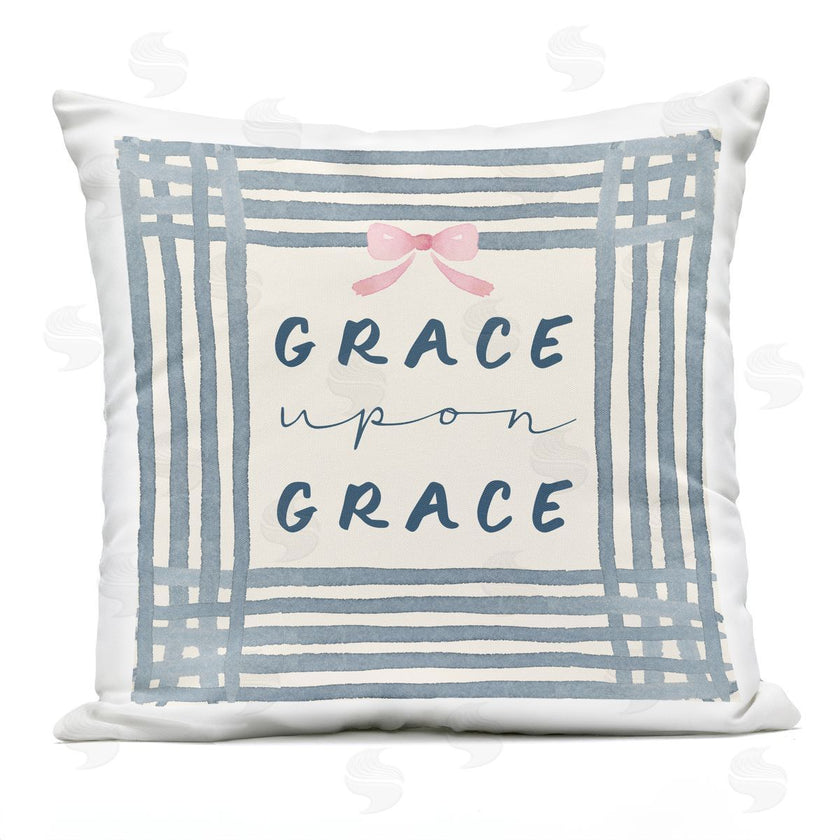 Blue Chair Blessing | Upon Grace with Pink Bow