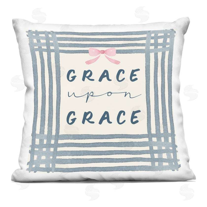 Blue Chair Blessing | Upon Grace with Pink Bow