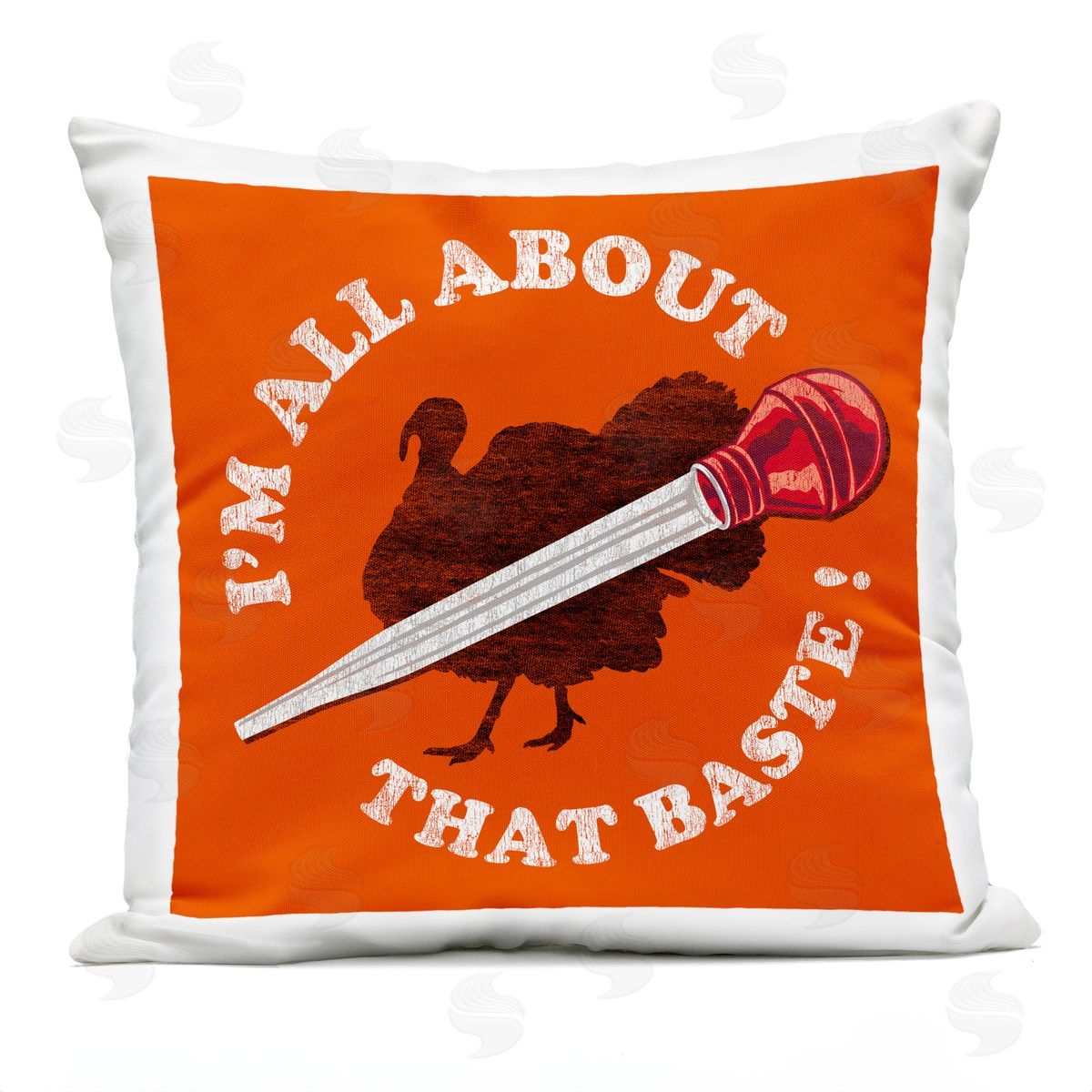 Jedco Brands, Inc. All About That Baste Plush Polyester Art Print Pillow