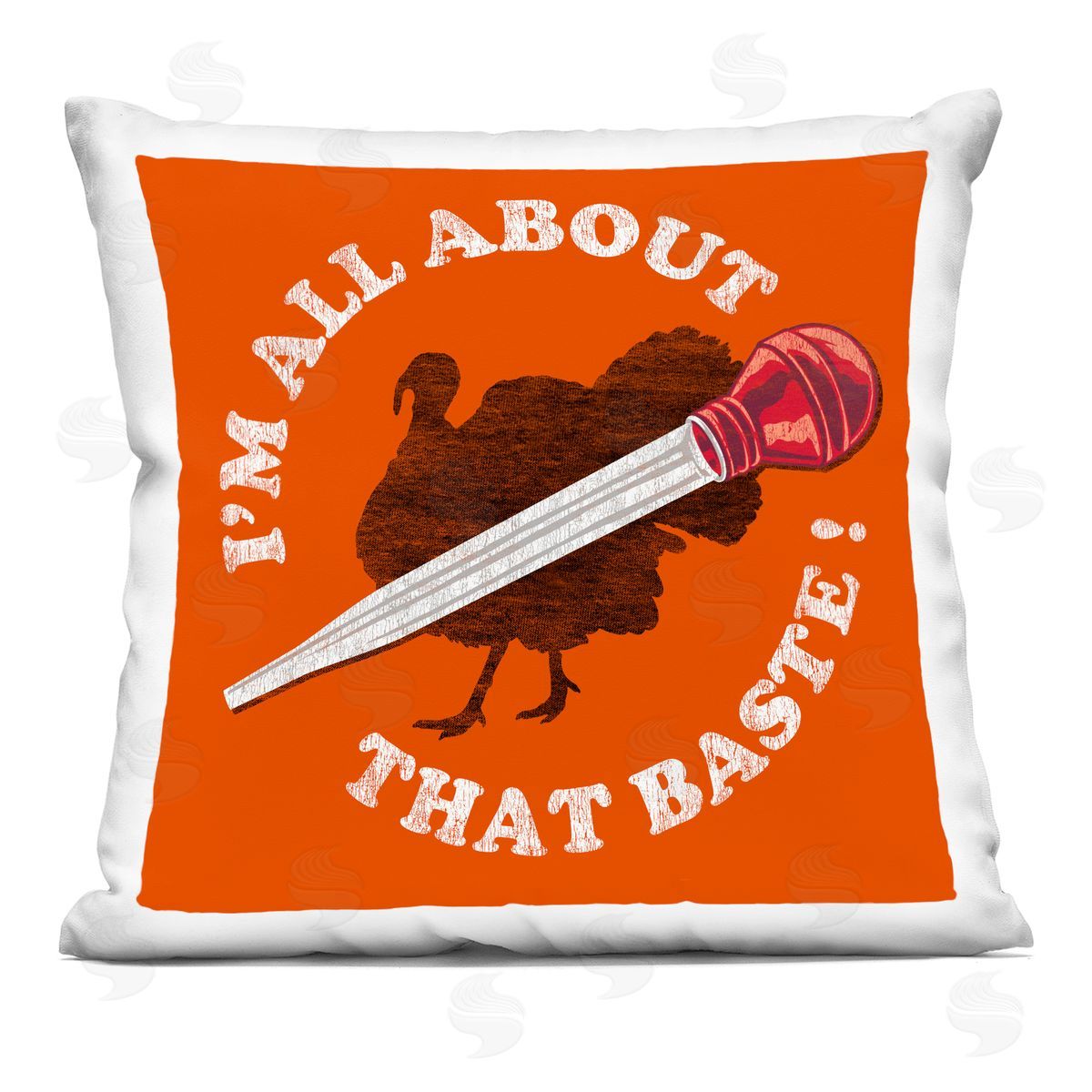 Jedco Brands, Inc. All About That Baste Plush Polyester Art Print Pillow