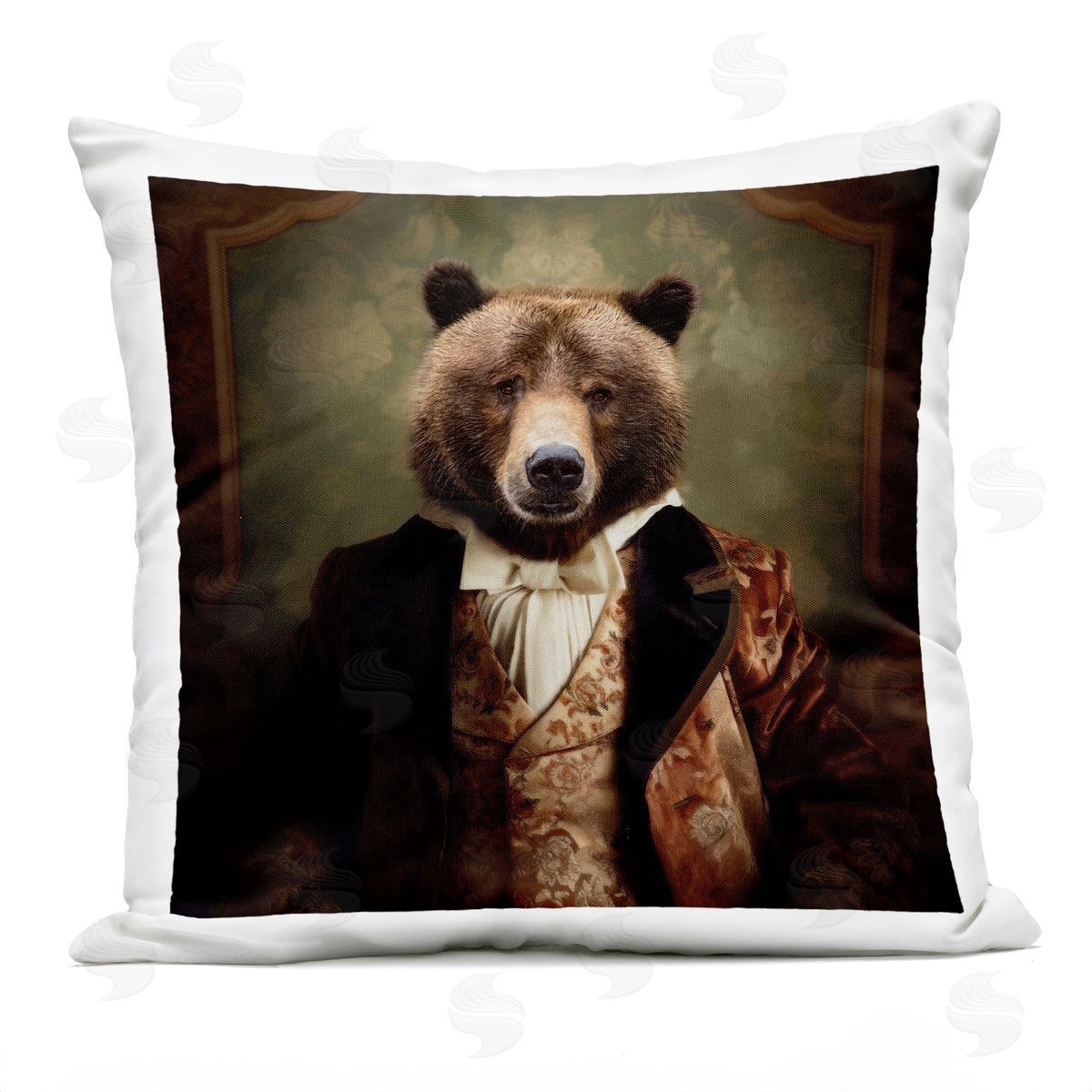 Kelley Parker Lord Bearington's Finest Hour Plush Polyester Art Print Pillow