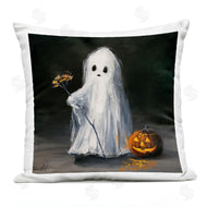 Lindsay Kivi Fine Art | Vintage Halloween Ghost & Pumpkin
