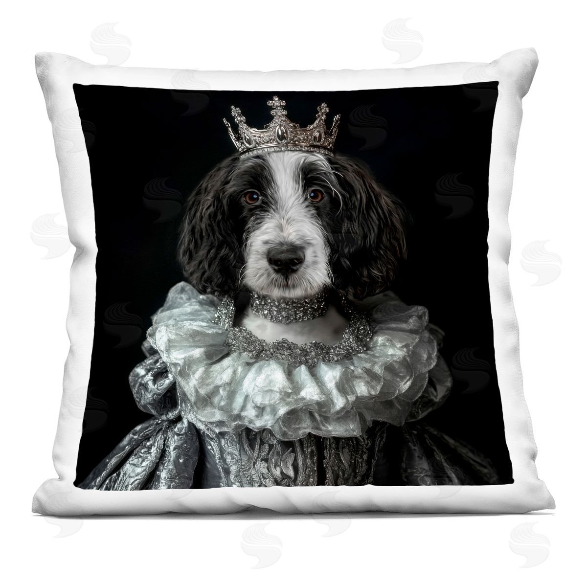 Kelley Parker Princess Pepper Royal Dog Plush Polyester Art Print Pillow