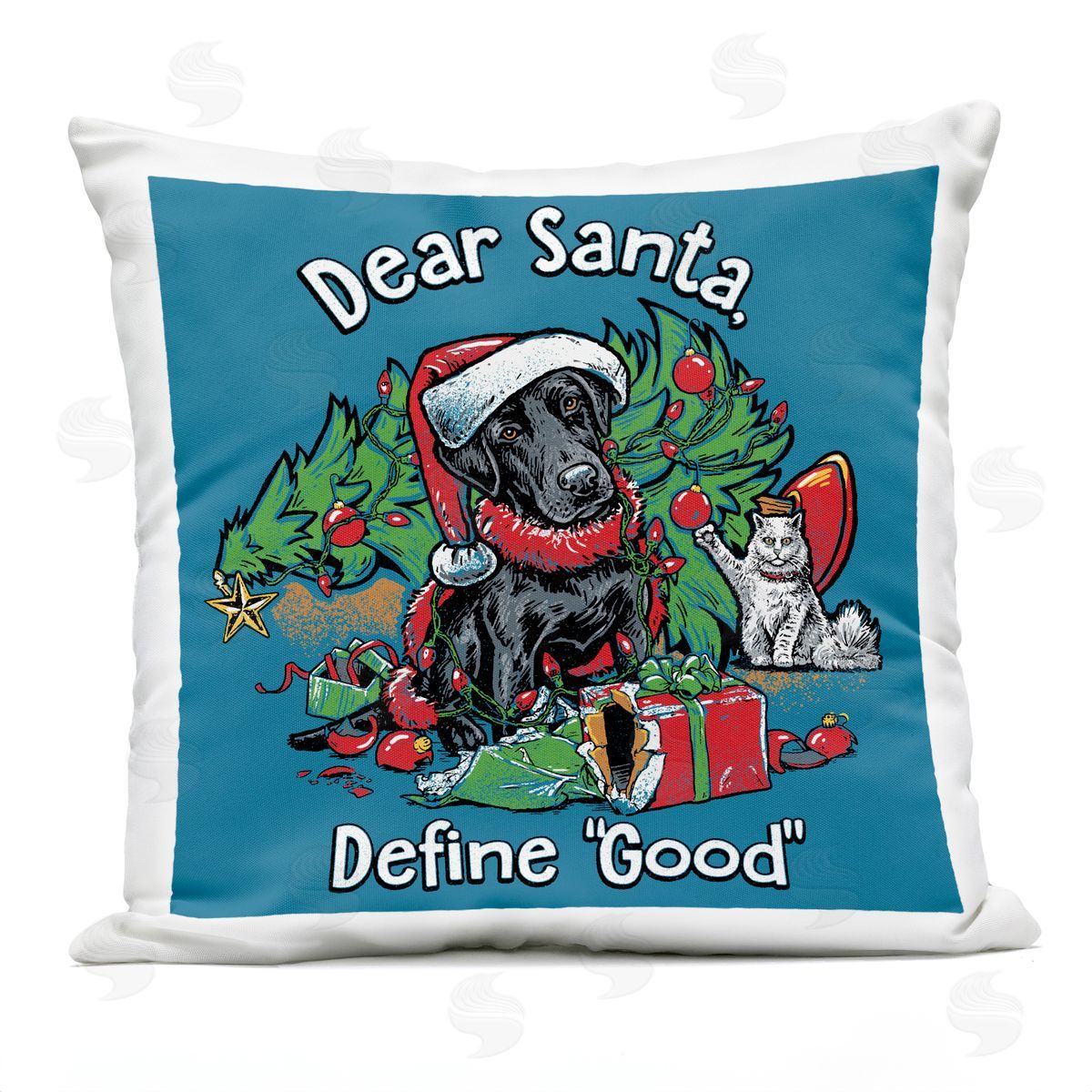 Jedco Brands, Inc. Define Good Vintage Puppy Plush Polyester Art Print Pillow