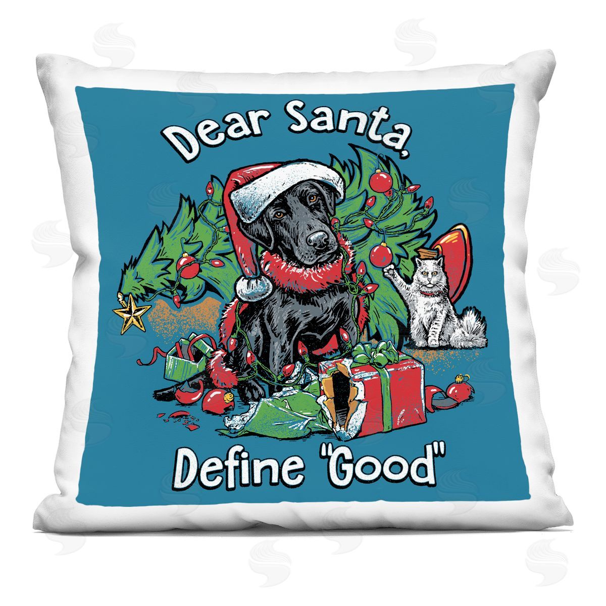 Jedco Brands, Inc. Define Good Vintage Puppy Plush Polyester Art Print Pillow