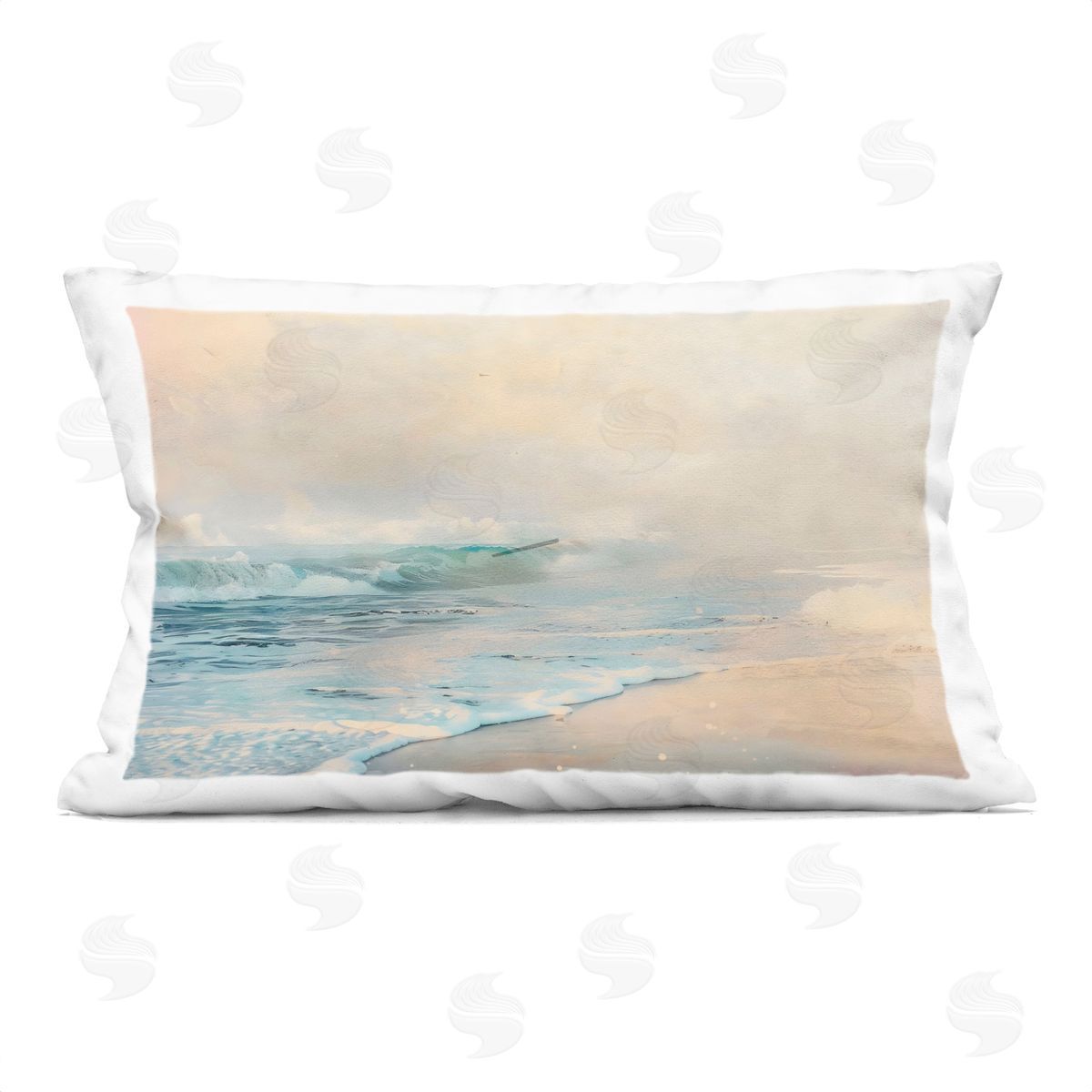 Creative Studio Pale Beach Fading Neutrals Indoor Printed Pillow Art