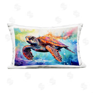 LSR Design Studio | Sea Turtle over Watercolor Splash