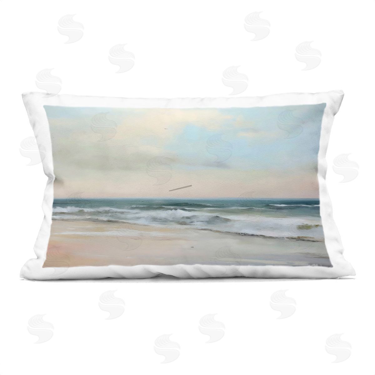 Creative Studio Sandy Shore in Neutrals Indoor Printed Pillow