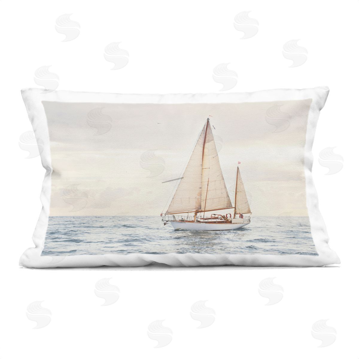 Sisi and Seb Yacht's Voyage Adventure Indoor Printed Pillow