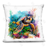 LSR Design Studio | Sea Turtle & Vivid Coral Reef
