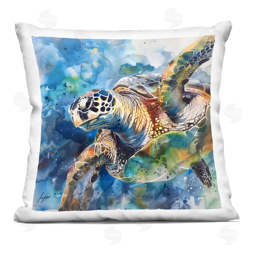 Creative Studio | Watercolor Splatter Sea Turtle