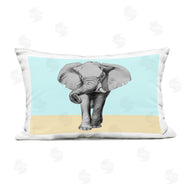 Violeta Vollmer | Sketched Elephant on Blocked Hues
