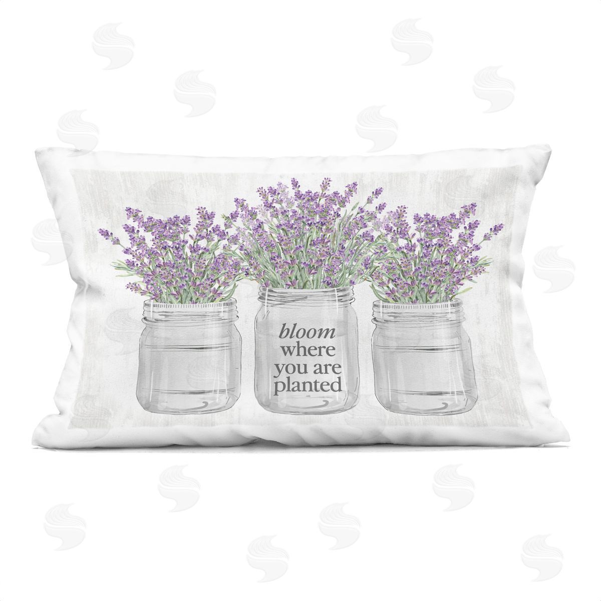 Lettered and Lined Where You're Planted Rustic Indoor Printed Pillow